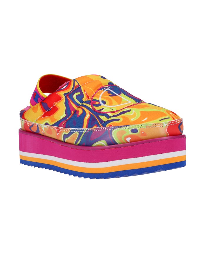 Champion Womens Slippers NZ - Hot Stuff Platform Sling Back Liquid Multicolor ( 4307-RTBCN )